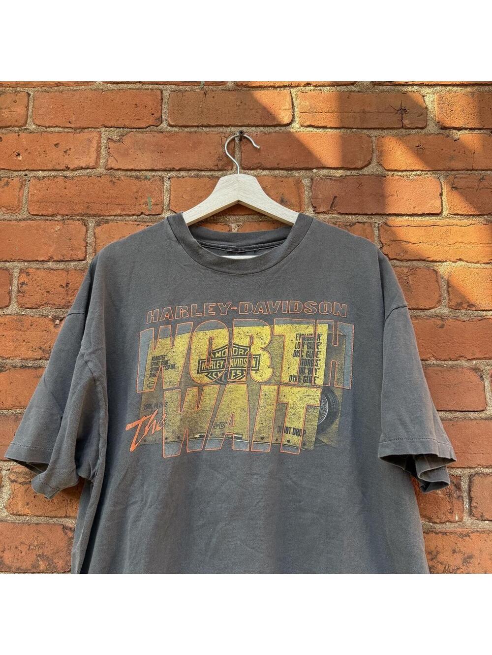 vintage Harley Davidson worth the wait Carolina t shirt 96
